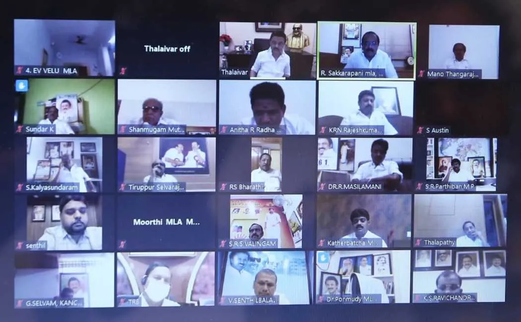 DMK party online meeting
